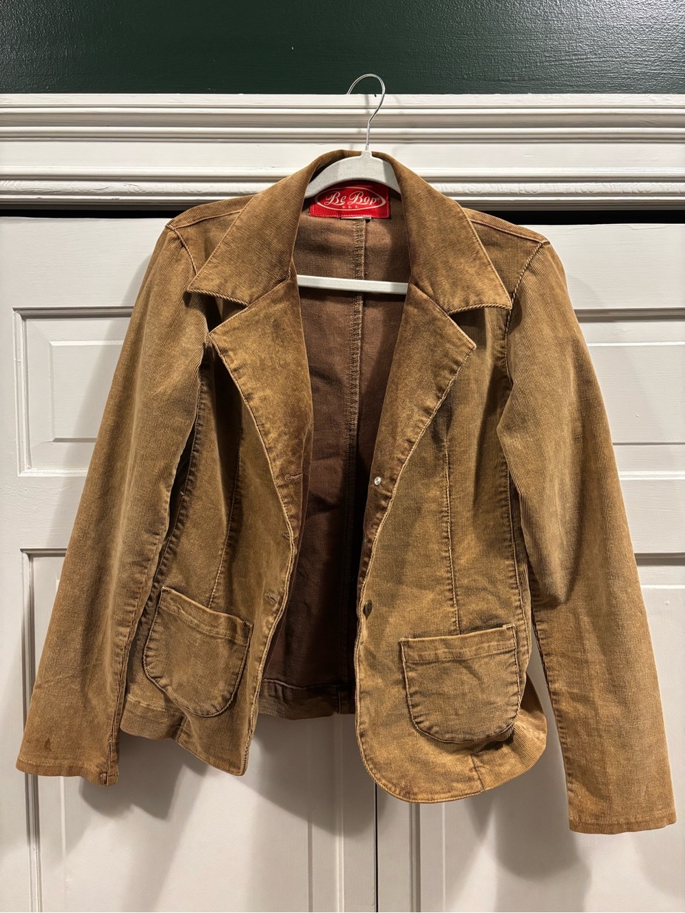 Women's Tan Corduroy Blazer